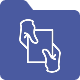 En el icono aparece dos manos que sostienen una hoja de papel. Representa las actas de los &oacute;rganos de Cyberzaintza.
