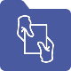 En el icono aparece dos manos que sostienen una hoja de papel. Representa las actas de los &oacute;rganos de Cyberzaintza.